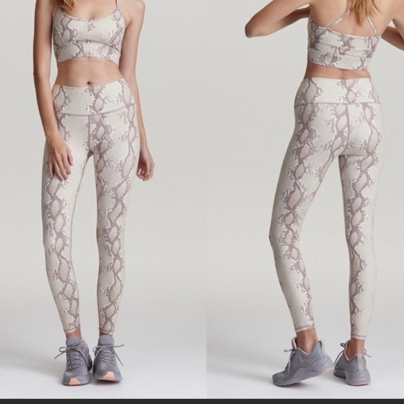 Varley Pants - Varley Champagne snake print leggings Century (2.0) 25”. New with tags!​